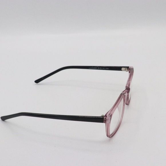 Purple Rectangle Broadway Plastic Eyeglasses - Picture 2 of 2